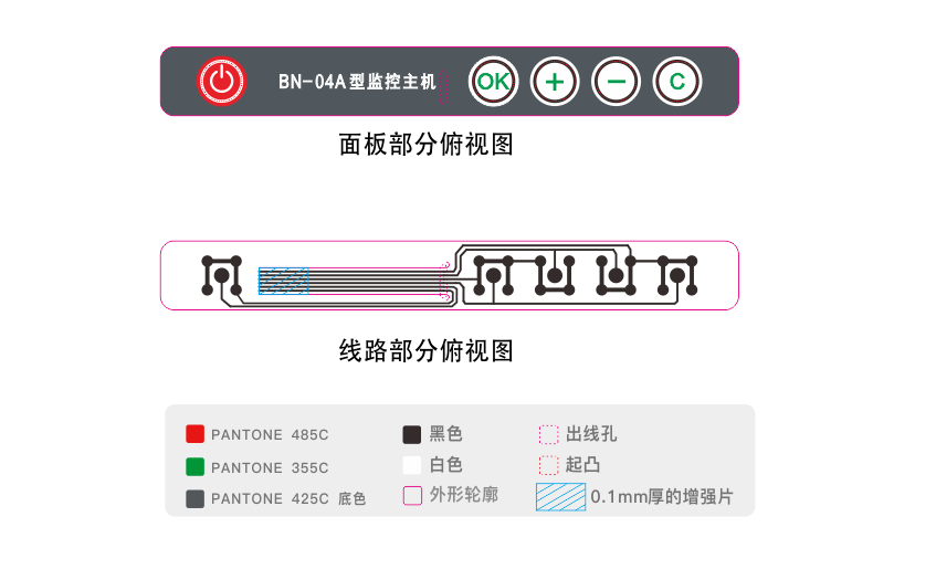 控制器薄膜開關設計